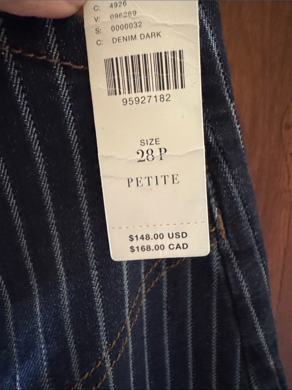 NWT PILCRO ANTHROPOLOGIE RAILROAD KAYDEN CARPENTER JEANS. SIZE 28 PETITE. - Picture 4 of 10